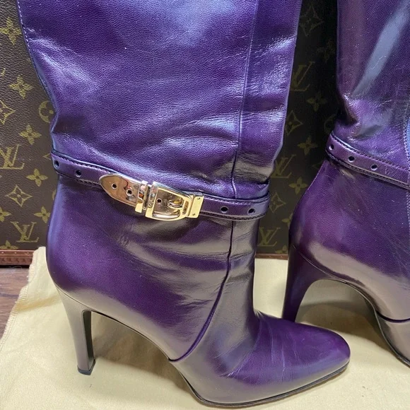 Purple Gucci boots - Picture 2 of 12